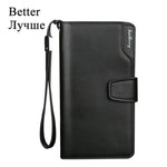 Baellerry Men Wallets Long Style High Quality Card Holder Male Purse Zipper Large Capacity Brand PU Leather Wallet For Men - ENSEIGNE DENIS