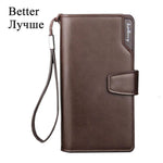 Baellerry Men Wallets Long Style High Quality Card Holder Male Purse Zipper Large Capacity Brand PU Leather Wallet For Men - ENSEIGNE DENIS