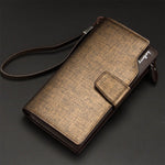 Baellerry Men Wallets Long Style High Quality Card Holder Male Purse Zipper Large Capacity Brand PU Leather Wallet For Men - ENSEIGNE DENIS