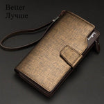 Baellerry Men Wallets Long Style High Quality Card Holder Male Purse Zipper Large Capacity Brand PU Leather Wallet For Men - ENSEIGNE DENIS