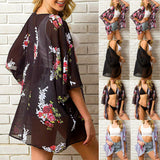 Women Chiffon Beach Dress Bathing Suit Cardigan Swimsuit Bikini Swimwear Cover Up Kimono Pareo Robe De Plage Tunic 2020 Summer - ENSEIGNE DENIS