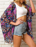Women Chiffon Beach Dress Bathing Suit Cardigan Swimsuit Bikini Swimwear Cover Up Kimono Pareo Robe De Plage Tunic 2020 Summer - ENSEIGNE DENIS