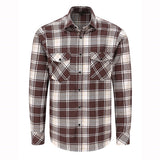 Dioufond Mens Pocket Flannel Plaid Cotton Shirt Long Sleeve Checkered Casual Slim Fit Black Warm Autumn Winter Shirts New