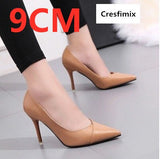 Marlisasa Women Cute Sweet Brown Slip on High Heel Stiletto Ladies Pink & White Party High Shoes Fashion Pump Talon Femme H2428b - ENSEIGNE DENIS