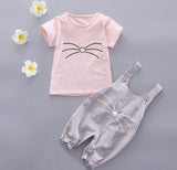 baby girls Summer tank outfits 6m 12m 2T 3T Toddler kids baby girls outfits cotton Tee+Shorts Pants clothes Set polka dot - ENSEIGNE DENIS