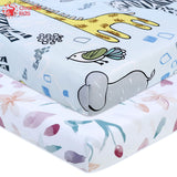 Newborn Baby Fitted Crib Sheets130*70 cm Cartoon Print  Bed Sheet Baby Bed Mattress Covers  for Unisex  Baby Boys Girls - ENSEIGNE DENIS
