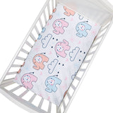 Newborn Baby Fitted Crib Sheets130*70 cm Cartoon Print  Bed Sheet Baby Bed Mattress Covers  for Unisex  Baby Boys Girls - ENSEIGNE DENIS