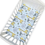 Newborn Baby Fitted Crib Sheets130*70 cm Cartoon Print  Bed Sheet Baby Bed Mattress Covers  for Unisex  Baby Boys Girls - ENSEIGNE DENIS