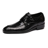 Men Dress Shoes Handmade Personality trend Paty Leather Wedding Shoes Men Flats Leather Oxfords Formal Shoes - ENSEIGNE DENIS