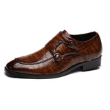 Men Dress Shoes Handmade Personality trend Paty Leather Wedding Shoes Men Flats Leather Oxfords Formal Shoes - ENSEIGNE DENIS