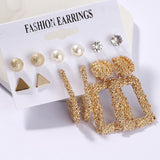 Exknl Women Earrings Set Acrylic Pearl Earrings For Women Bohemian Leopard Tassel Stud Earrings 2020 New Brincos Fashion Jewelry - ENSEIGNE DENIS