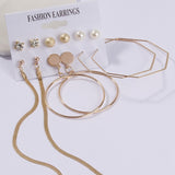 Exknl Women Earrings Set Acrylic Pearl Earrings For Women Bohemian Leopard Tassel Stud Earrings 2020 New Brincos Fashion Jewelry - ENSEIGNE DENIS