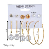 Exknl Women Earrings Set Acrylic Pearl Earrings For Women Bohemian Leopard Tassel Stud Earrings 2020 New Brincos Fashion Jewelry - ENSEIGNE DENIS