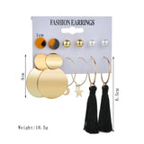 Exknl Women Earrings Set Acrylic Pearl Earrings For Women Bohemian Leopard Tassel Stud Earrings 2020 New Brincos Fashion Jewelry - ENSEIGNE DENIS