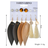Exknl Women Earrings Set Acrylic Pearl Earrings For Women Bohemian Leopard Tassel Stud Earrings 2020 New Brincos Fashion Jewelry - ENSEIGNE DENIS