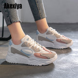 spring Sneakers Women Thick Bottom Daddy Shoe Thick Bottom Round Toe Breathing Leisure Female Vulcanize Shoes s267 - ENSEIGNE DENIS