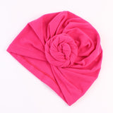 New Mommy And Me Cotton Blend Handmade Hat Women Caps Baby Girls Turban Hats Twist Knot Headwear Hair Accessories
