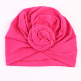 New Mommy And Me Cotton Blend Handmade Hat Women Caps Baby Girls Turban Hats Twist Knot Headwear Hair Accessories