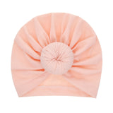 New Mommy And Me Cotton Blend Handmade Hat Women Caps Baby Girls Turban Hats Twist Knot Headwear Hair Accessories