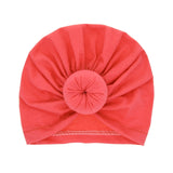 New Mommy And Me Cotton Blend Handmade Hat Women Caps Baby Girls Turban Hats Twist Knot Headwear Hair Accessories
