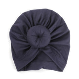 New Mommy And Me Cotton Blend Handmade Hat Women Caps Baby Girls Turban Hats Twist Knot Headwear Hair Accessories