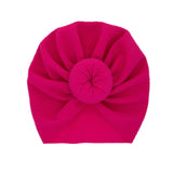 New Mommy And Me Cotton Blend Handmade Hat Women Caps Baby Girls Turban Hats Twist Knot Headwear Hair Accessories