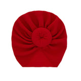 New Mommy And Me Cotton Blend Handmade Hat Women Caps Baby Girls Turban Hats Twist Knot Headwear Hair Accessories