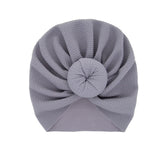 New Mommy And Me Cotton Blend Handmade Hat Women Caps Baby Girls Turban Hats Twist Knot Headwear Hair Accessories