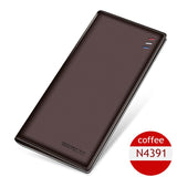 BISON DENIM Long Purse Bag Wallet Business Men's Thin Genuine Leather Wallet Luxury Brand Design Handy Slim Male Wallet N4470-1 - ENSEIGNE DENIS