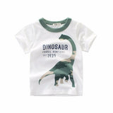 Boys & Girls Cartoon T-shirts Kids Dinosaur Print T Shirt For Boys