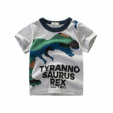 Boys & Girls Cartoon T-shirts Kids Dinosaur Print T Shirt For Boys