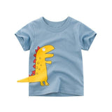 Boys & Girls Cartoon T-shirts Kids Dinosaur Print T Shirt For Boys