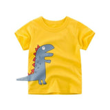 Boys & Girls Cartoon T-shirts Kids Dinosaur Print T Shirt For Boys