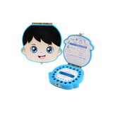 English/Spanish Wooden Baby Tooth Box Organizer Milk Teeth Storage Umbilical Lanugo Save Collect Baby Souvenirs Gifts