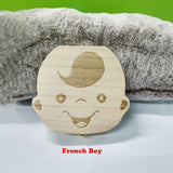 English/Spanish Wooden Baby Tooth Box Organizer Milk Teeth Storage Umbilical Lanugo Save Collect Baby Souvenirs Gifts