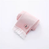 Spring Autumn Cotton Baby Pantyhose  Lace Bow Children Pants Girls Ankle-length Flexible Warmer Leggings Baby Girl Leggings - ENSEIGNE DENIS