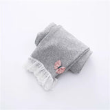 Spring Autumn Cotton Baby Pantyhose  Lace Bow Children Pants Girls Ankle-length Flexible Warmer Leggings Baby Girl Leggings - ENSEIGNE DENIS