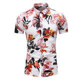 Fashion 9 Style Design Short Sleeve Casual Shirt Men's Print Beach Blouse 2020 Summer Clothing Plus Asian Size M-XXXL 4XL 5XL - ENSEIGNE DENIS