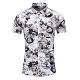 Fashion 9 Style Design Short Sleeve Casual Shirt Men's Print Beach Blouse 2020 Summer Clothing Plus Asian Size M-XXXL 4XL 5XL - ENSEIGNE DENIS