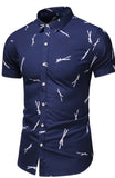 Fashion 9 Style Design Short Sleeve Casual Shirt Men's Print Beach Blouse 2020 Summer Clothing Plus Asian Size M-XXXL 4XL 5XL - ENSEIGNE DENIS