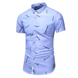 Fashion 9 Style Design Short Sleeve Casual Shirt Men's Print Beach Blouse 2020 Summer Clothing Plus Asian Size M-XXXL 4XL 5XL - ENSEIGNE DENIS