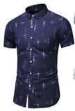 Fashion 9 Style Design Short Sleeve Casual Shirt Men's Print Beach Blouse 2020 Summer Clothing Plus Asian Size M-XXXL 4XL 5XL - ENSEIGNE DENIS