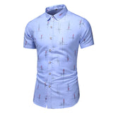 Fashion 9 Style Design Short Sleeve Casual Shirt Men's Print Beach Blouse 2020 Summer Clothing Plus Asian Size M-XXXL 4XL 5XL - ENSEIGNE DENIS