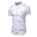 Fashion 9 Style Design Short Sleeve Casual Shirt Men's Print Beach Blouse 2020 Summer Clothing Plus Asian Size M-XXXL 4XL 5XL - ENSEIGNE DENIS