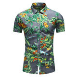 Fashion 9 Style Design Short Sleeve Casual Shirt Men's Print Beach Blouse 2020 Summer Clothing Plus Asian Size M-XXXL 4XL 5XL - ENSEIGNE DENIS