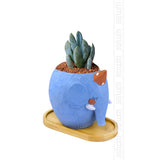 Flower Pots Nursery Planter Bamboo Tray Anti-Fade 14 Style Round Square Minimalism Gardening Supply Simple Rural Style Holder