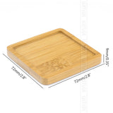Flower Pots Nursery Planter Bamboo Tray Anti-Fade 14 Style Round Square Minimalism Gardening Supply Simple Rural Style Holder