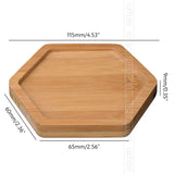 Flower Pots Nursery Planter Bamboo Tray Anti-Fade 14 Style Round Square Minimalism Gardening Supply Simple Rural Style Holder