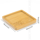 Flower Pots Nursery Planter Bamboo Tray Anti-Fade 14 Style Round Square Minimalism Gardening Supply Simple Rural Style Holder