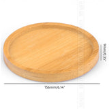 Flower Pots Nursery Planter Bamboo Tray Anti-Fade 14 Style Round Square Minimalism Gardening Supply Simple Rural Style Holder